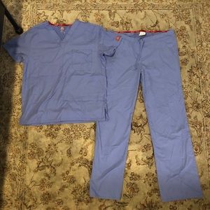 Dickies unisex blue scrub set